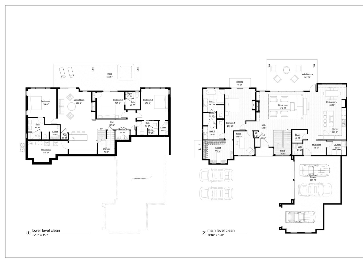 Project 02 — clean floor plans