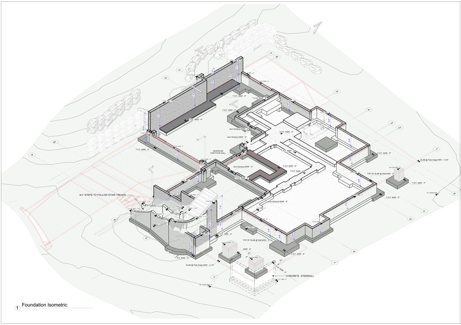 Project 05 — foundation isometric