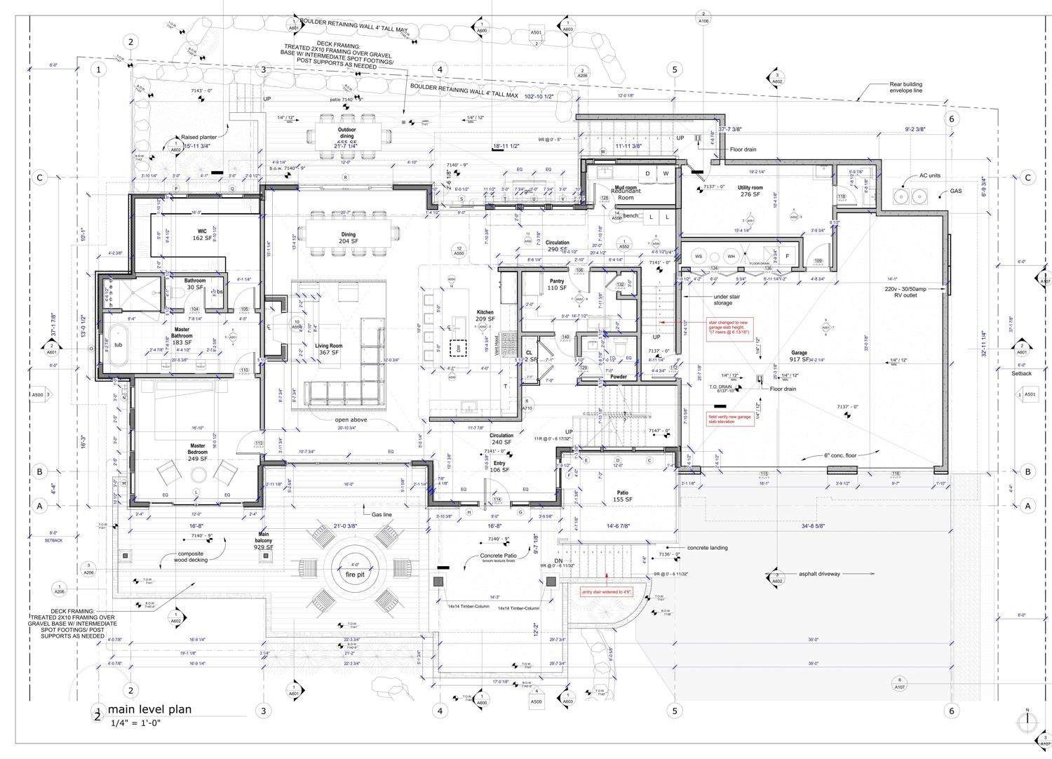 Project 08 — main level floor plan