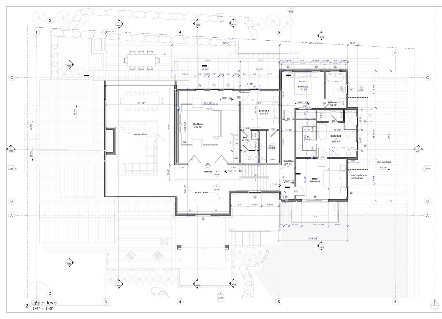 Project 08 — upper level floor plan