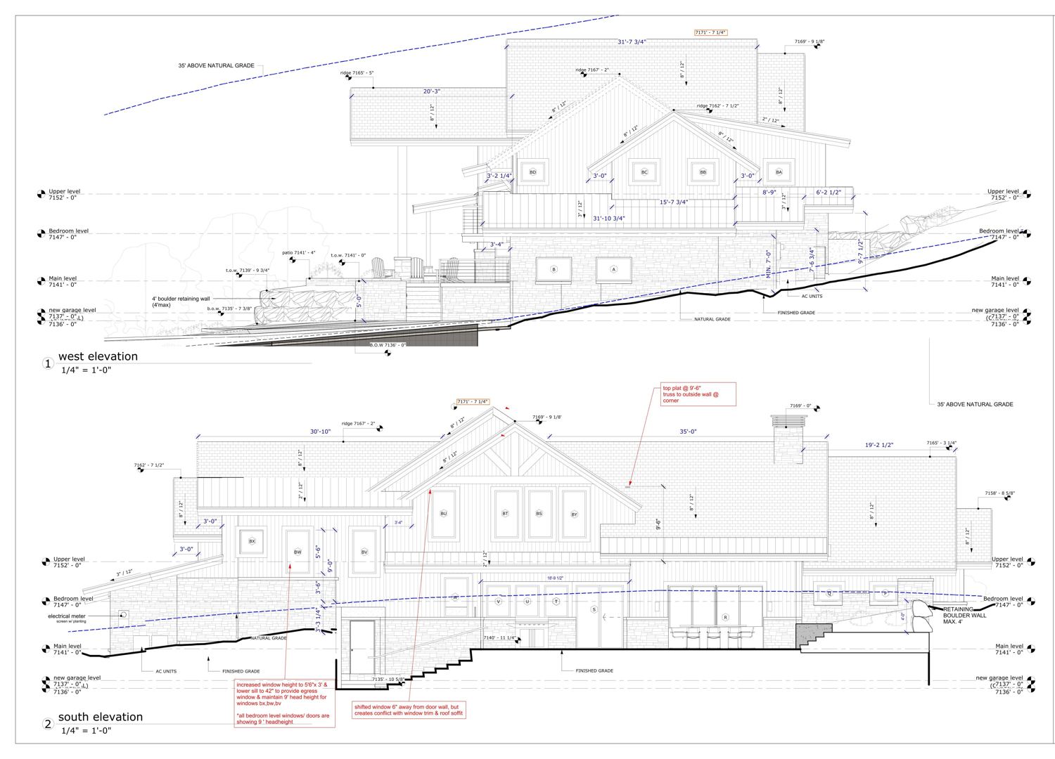 Project 08 — exterior elevations