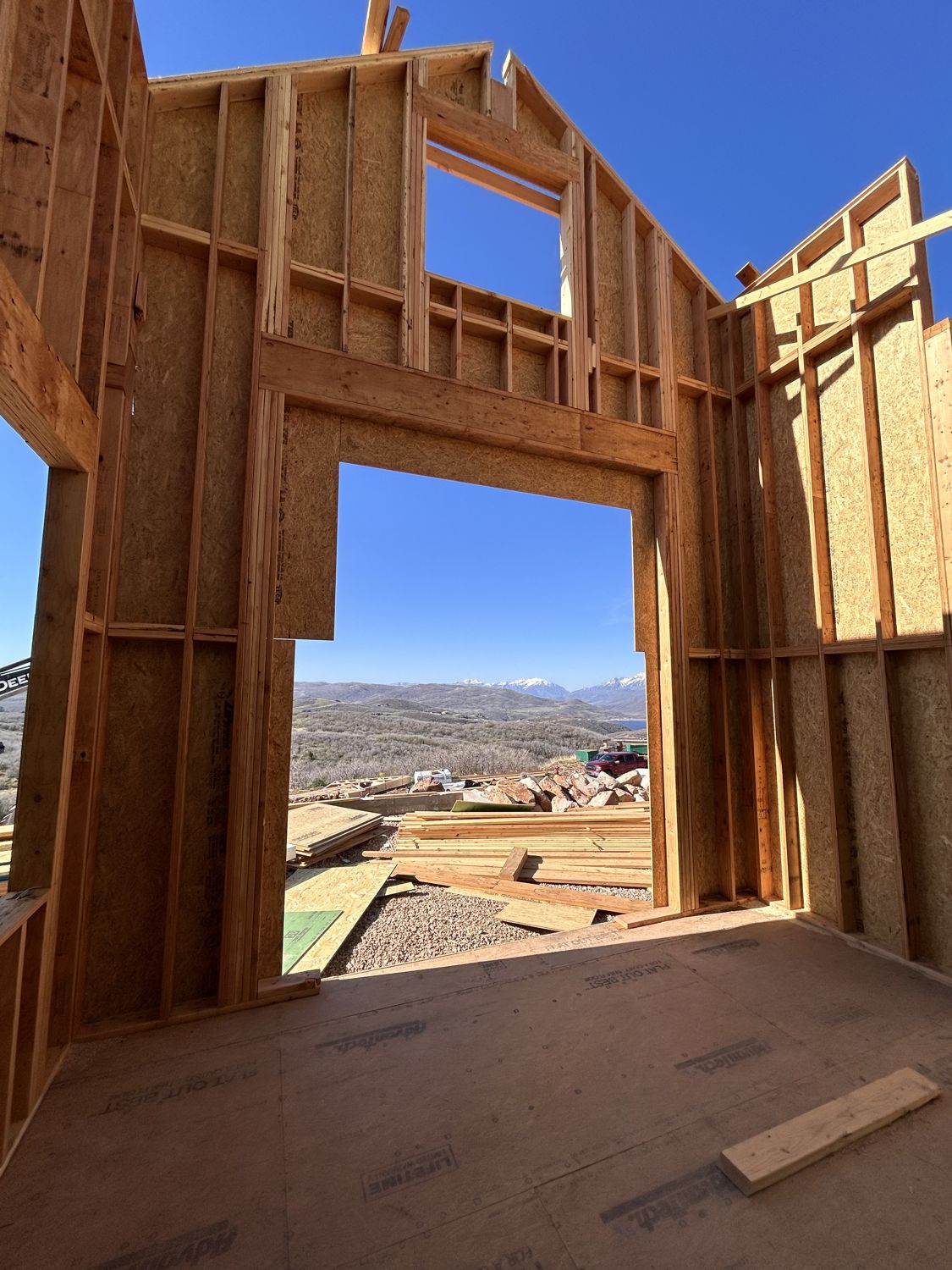 Project 09 — framing with mountain view